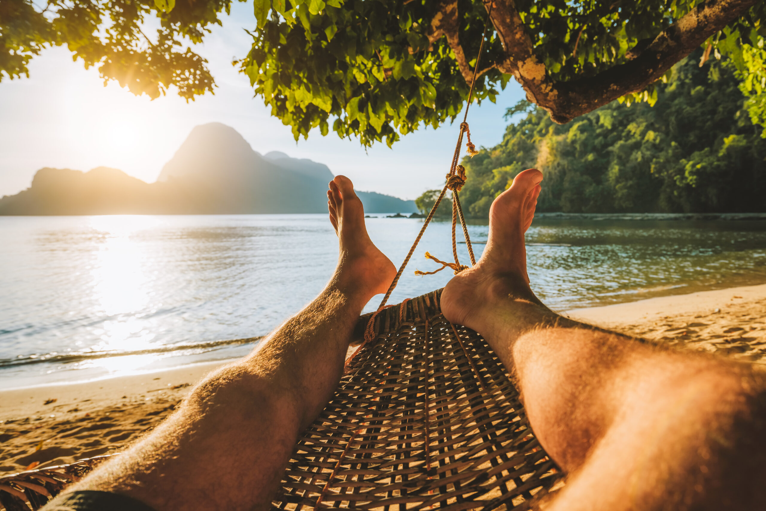 Beach hammock in Thailand